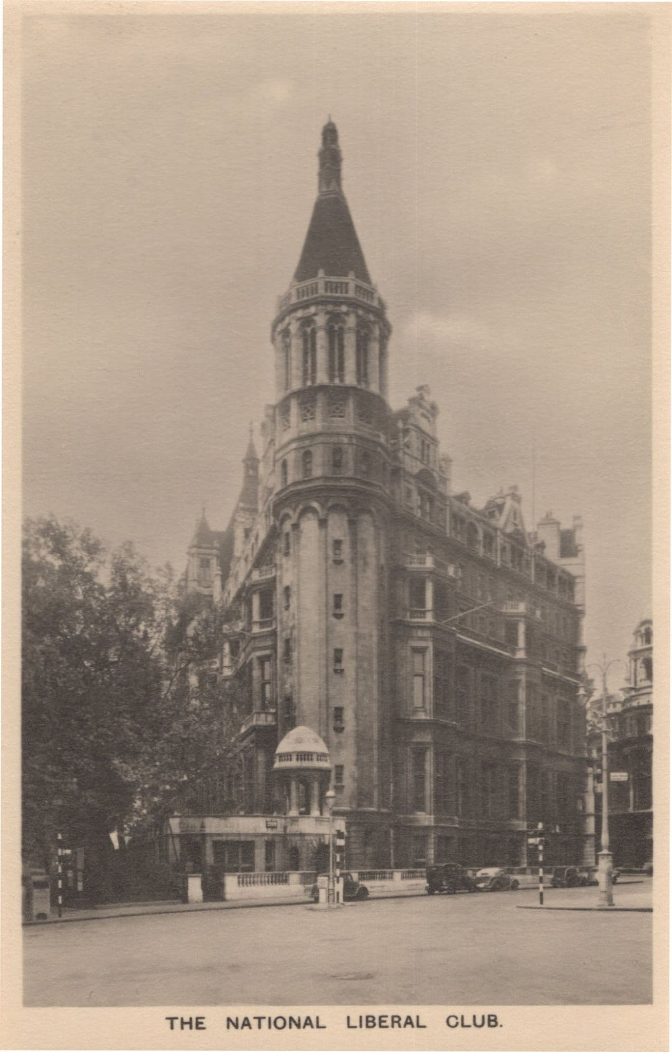 National Liberal Party Club SW1 London Politics Antique Postcard