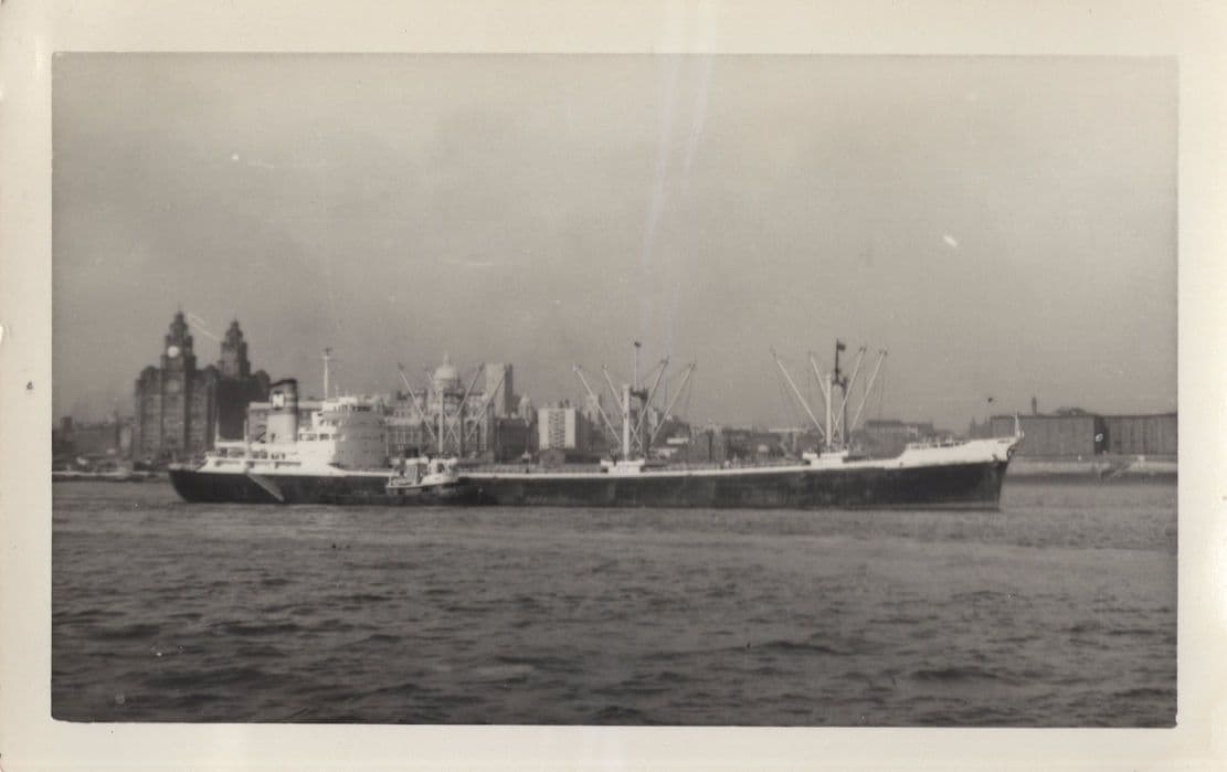 National Prestige 1950s Cargo Steam Ship Vintage Rare Photo