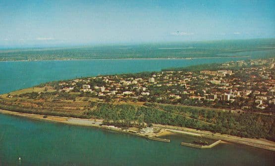 Naval Boat Bay Club Laurenco Marques Mozambique Vintage Postcard