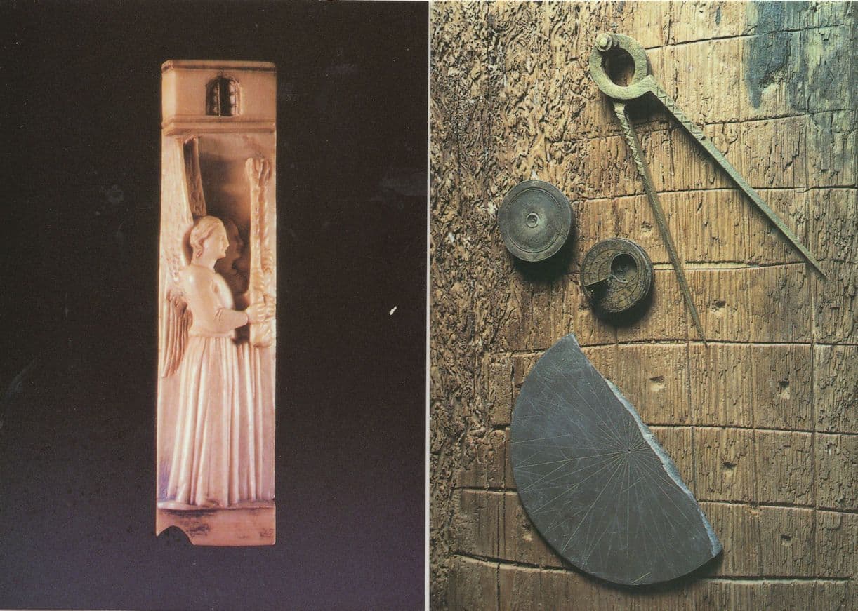Navigation Equipment & Carved Angel Mary Rose Ship Postcard