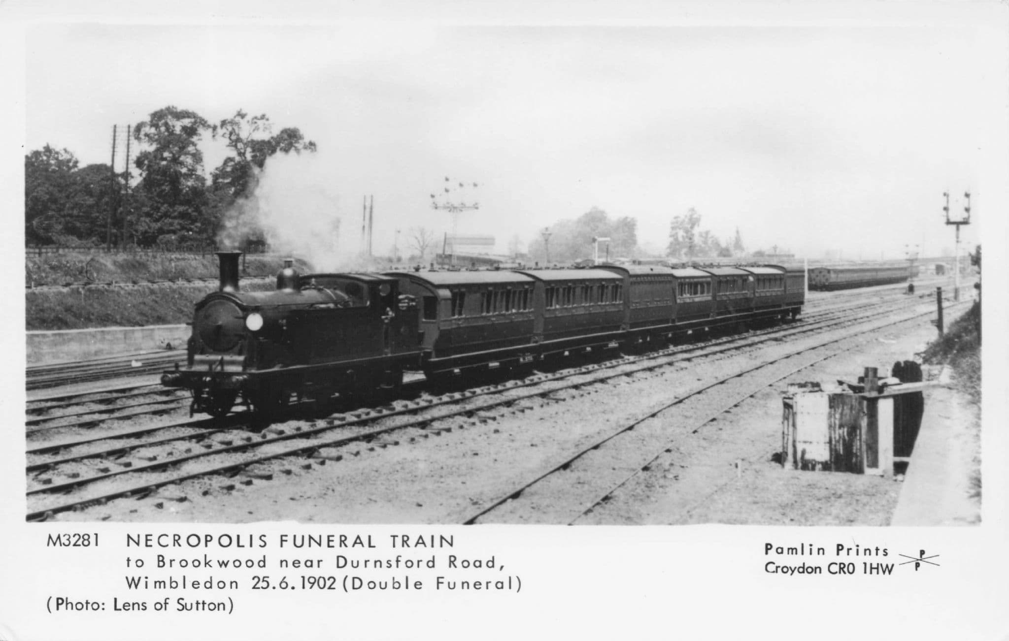 Necropolis Old Funeral Train Dursford Station Pamlin Prints Railway Postcard