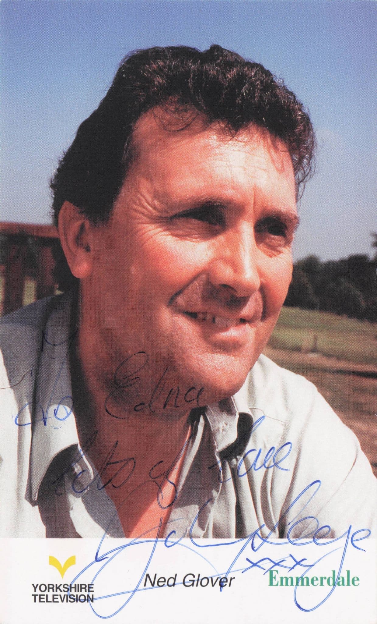 Ned Glover Johnny Leaze Emmerdale Hand Signed Cast Photo (1)