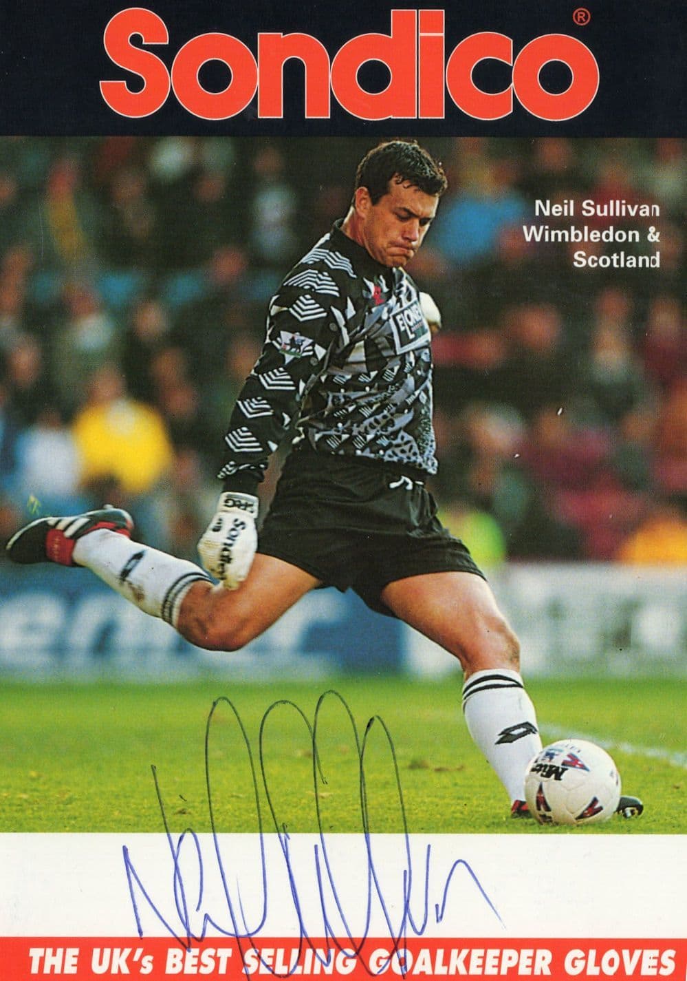 Neil Sullivan Wimbledon FC Scotland Football Hand Signed Photo