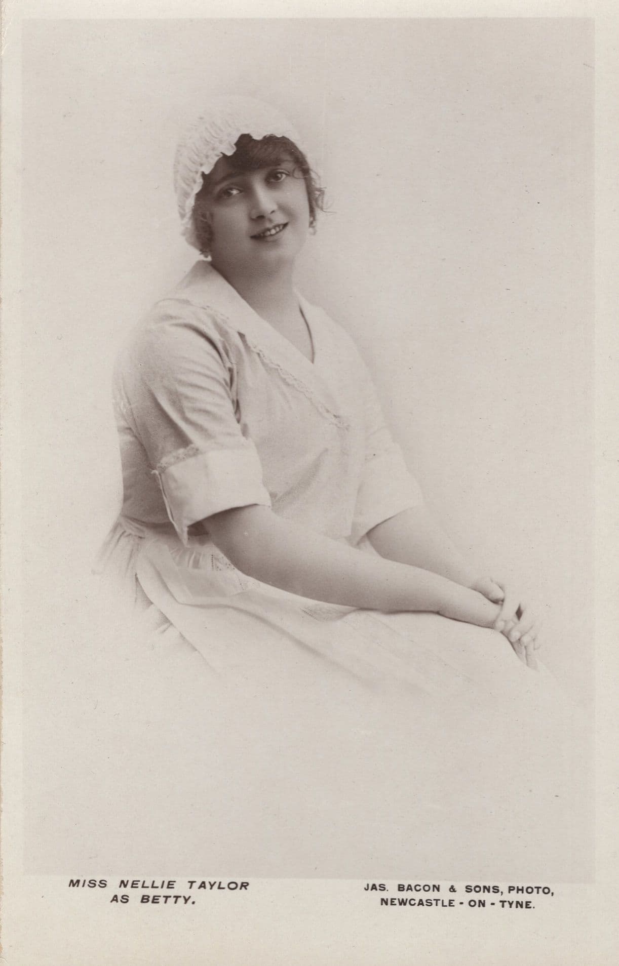 Nellie Taylor Edwardian Actress Real Photo Postcard
