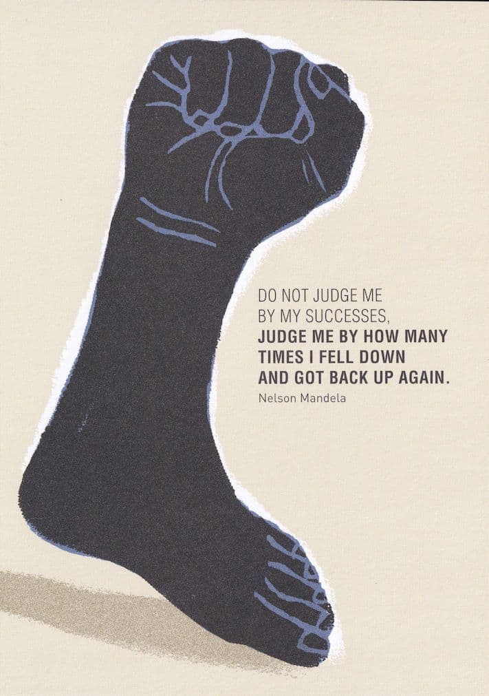 Nelson Mandela Apartheid South African President Quotation Postcard