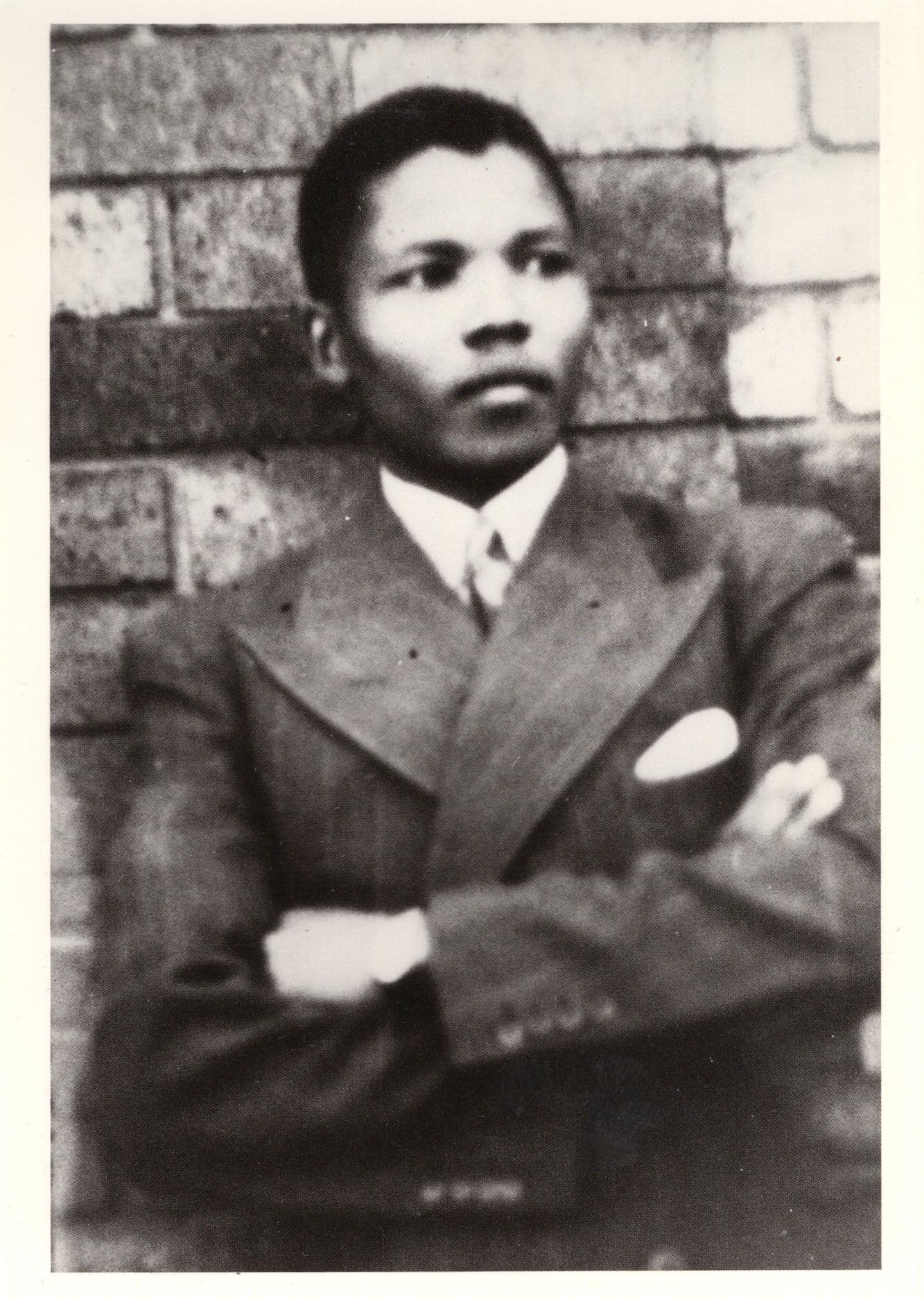 Nelson Mandela as 19 Years Old in Umtata Transkei Photo Postcard