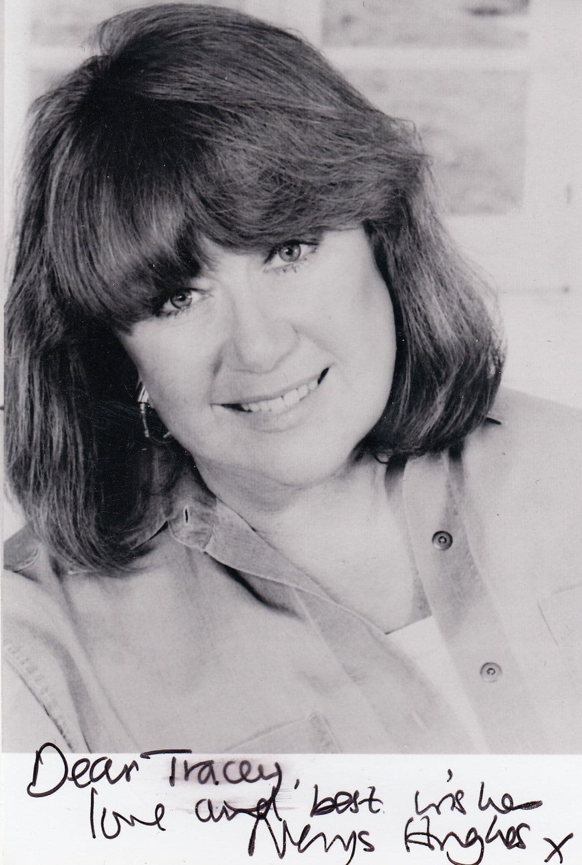 Nerys Hughes Man About The House Hand Signed Photo
