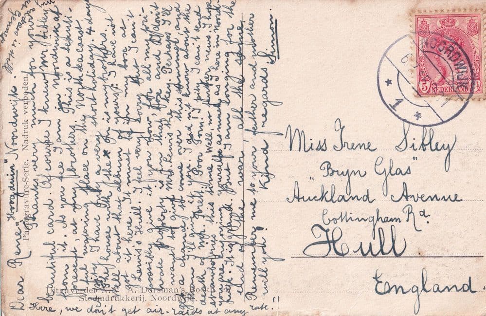 Netherlands Badplaats Noordwijk Antique Postcard