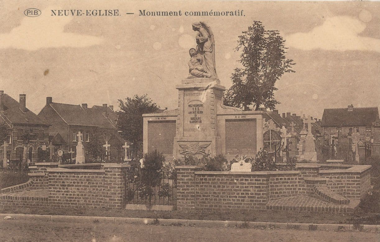 Neuve Eglise Monument Commemoratif Military Statue French Postcard