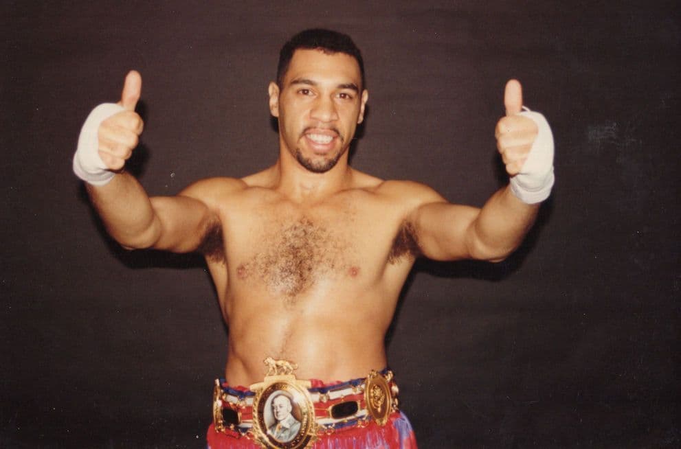 Neville Brown Middleweight Boxer Reverse Hand Signed Photo
