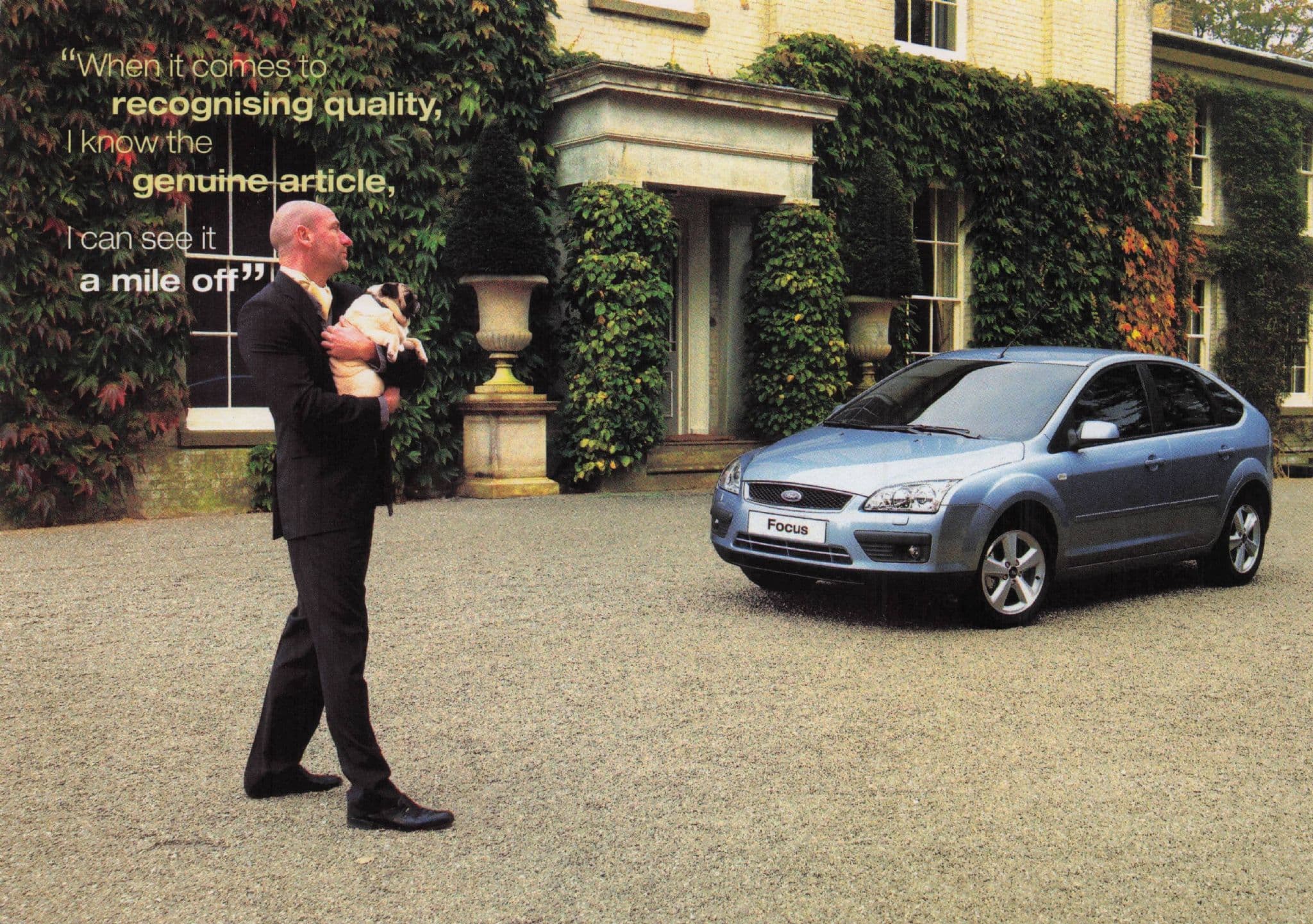 New Ford Focus Quality A Mile Off Advertising Postcard
