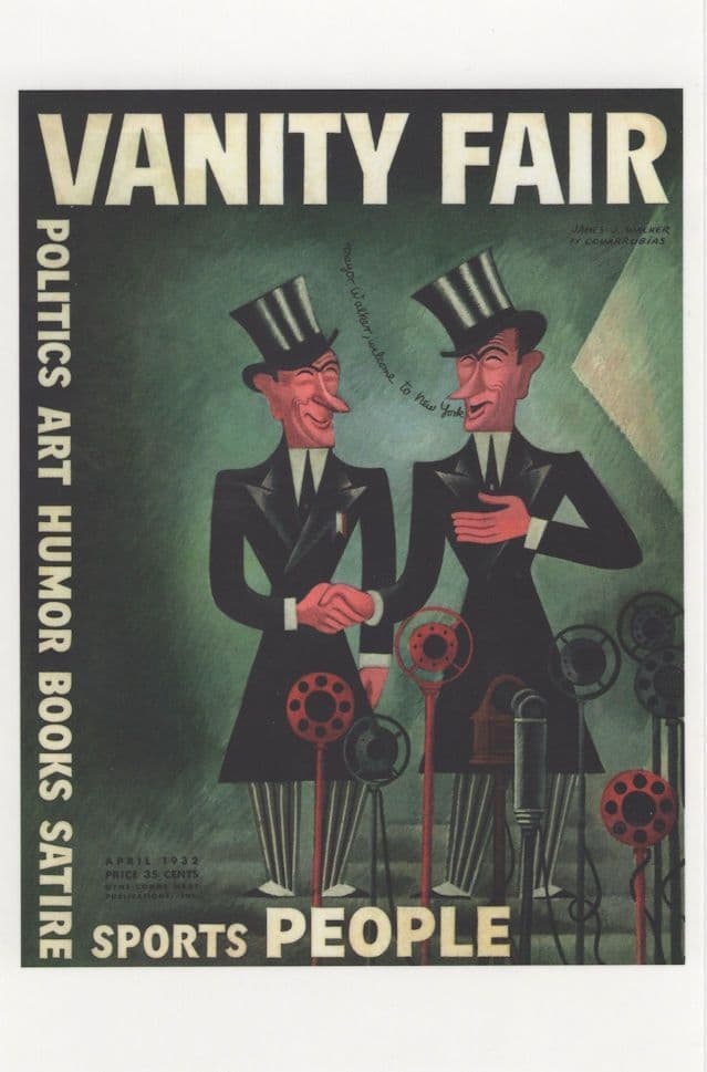 New York Mayor 1930s James Walker Comic American Humour Postcard