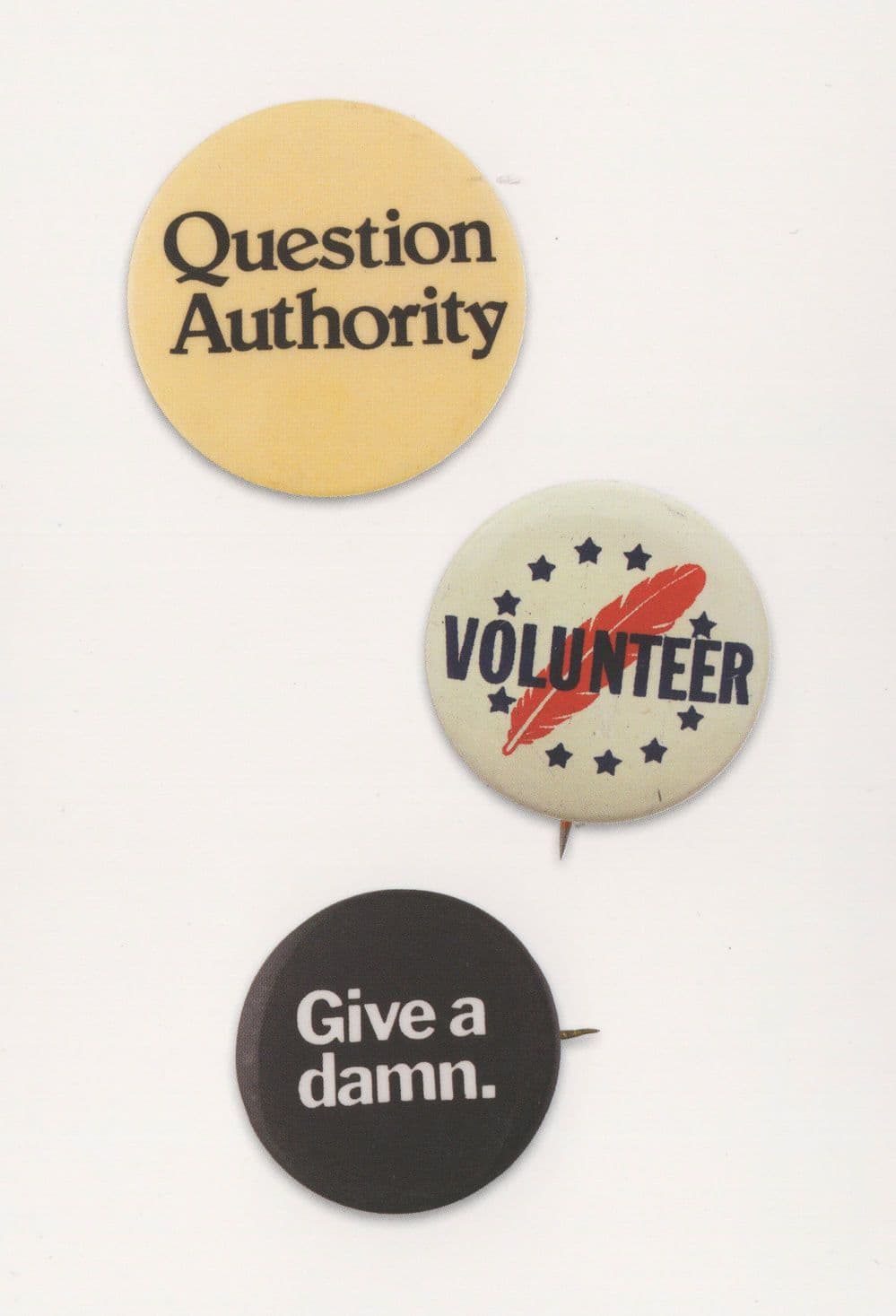 New York Urban Coalition Volunteer Question Authority Badge Postcard