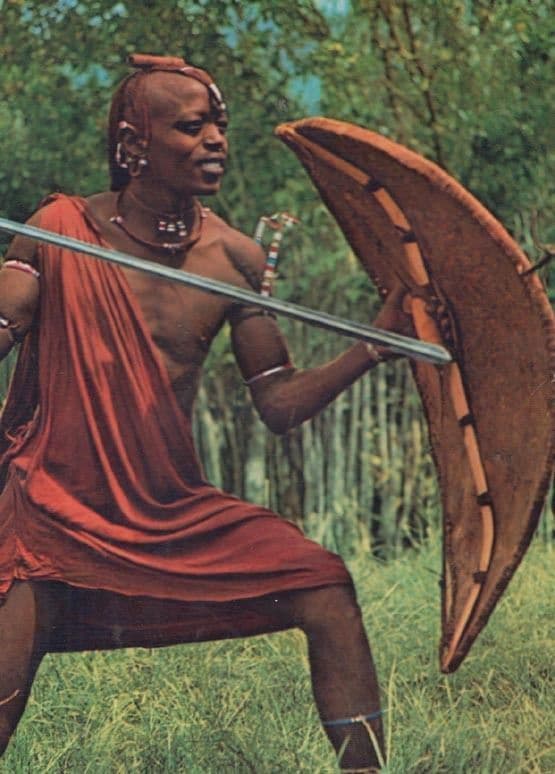 New Zealand Masai Warrior Postcard