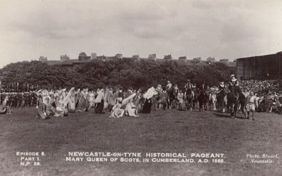 Newcastle Pageant Mary Queen Of Scots Vintage Real Photo Postcard
