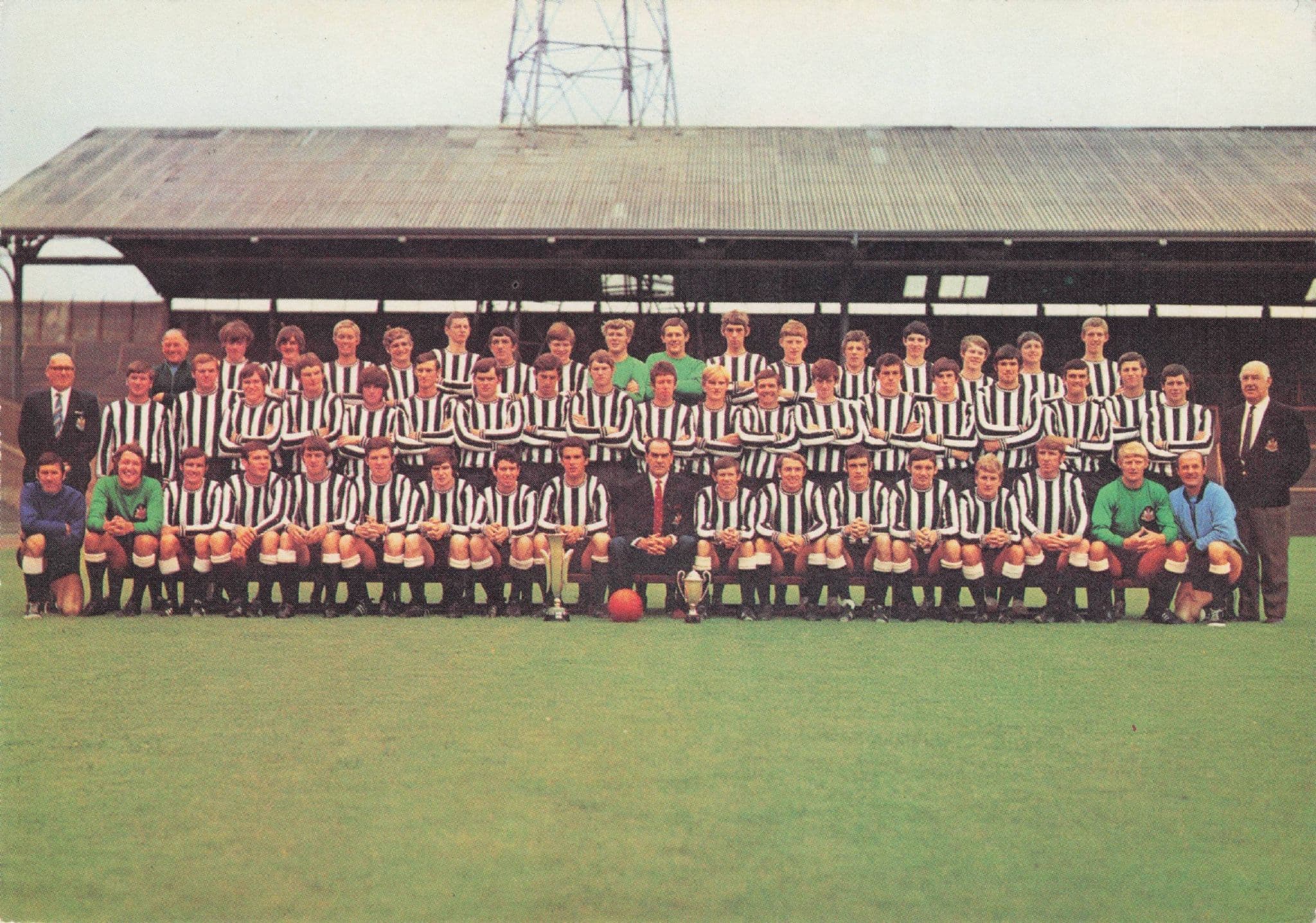 Newcastle United Football Team Full Vintage Squad Postcard