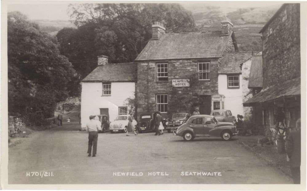 Newfield Hotel Seathwaite District Golf Type Shoulders Old Postcard