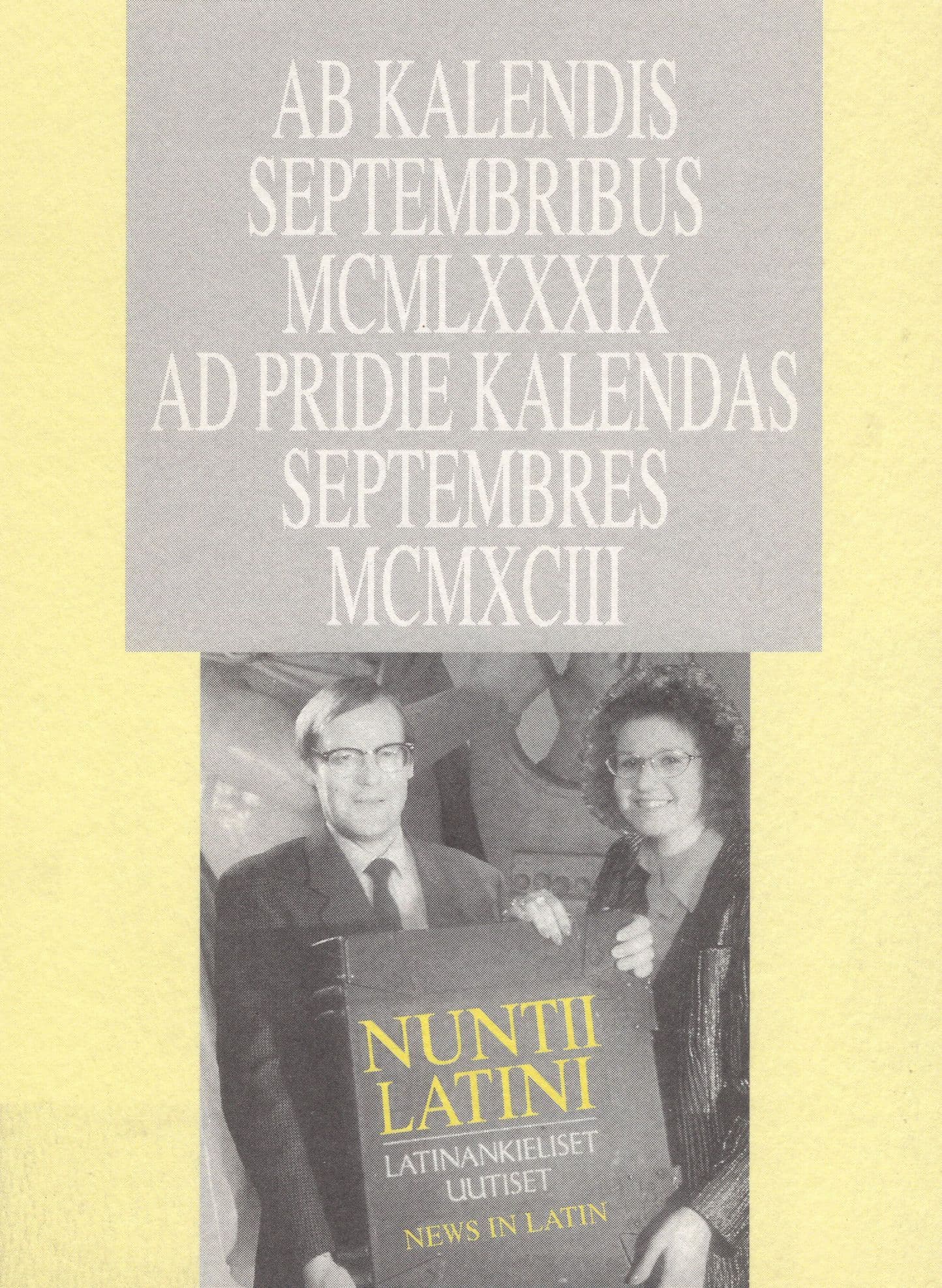 News In Latin Unique Book Advertising Postcard
