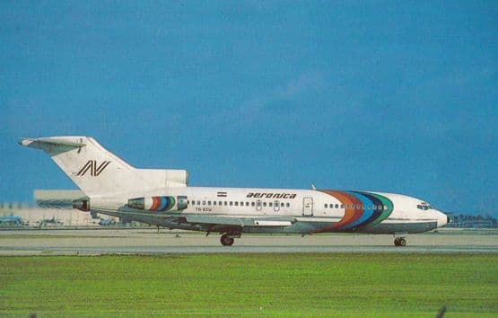 Nicaraguesness Boeing 727-25 Nicaragua Airlines Airport Plane Aircraft Postcard
