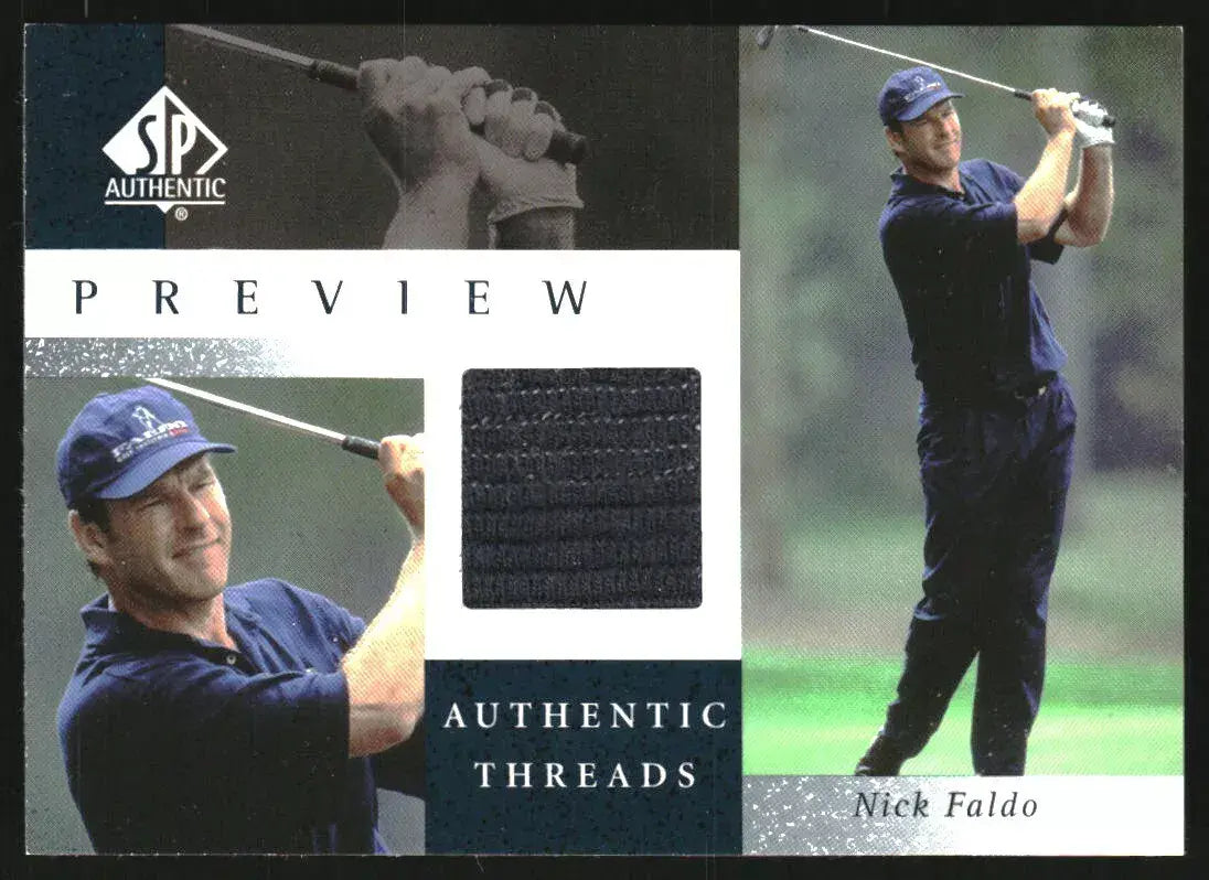 Nick Faldo 2001 Upper Deck Worn Shirt Golf Tour Rare Limited Threads Card