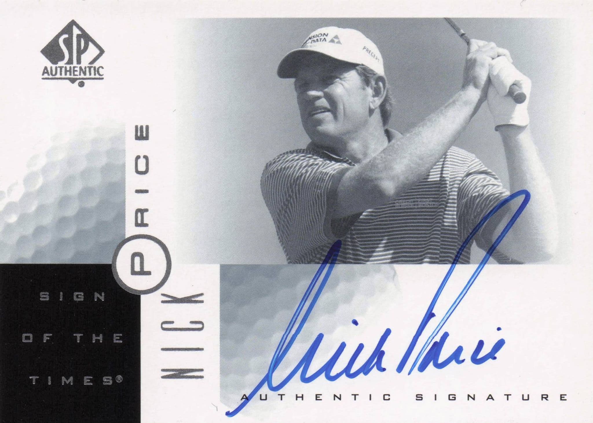 Nick Price Sign Of The Times Hand Signed 2001 SP Golf Autograph Card