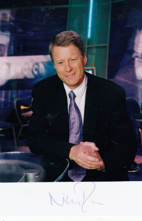 Nick Ross BBC Crimewatch Presenter Hand Signed Photo