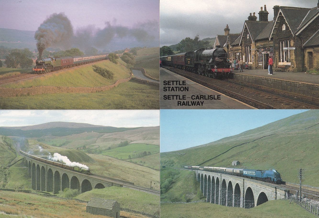Nigel Gresley Scotsman Settle Carlise Yorkshire Railway 4x Postcard Bundle