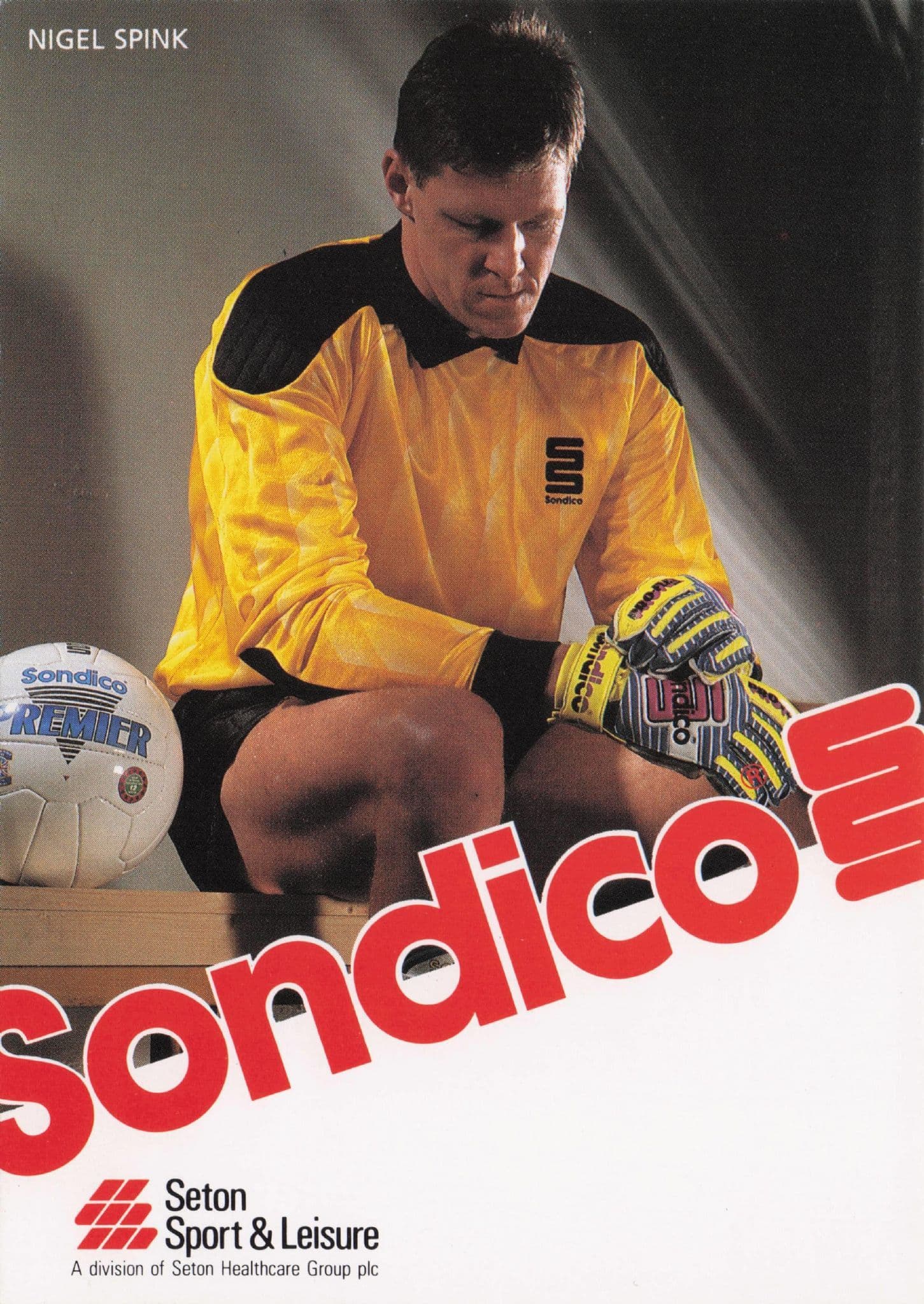 Nigel Spink Aston Villa Goalkeeper England Football Coach PB Postcard