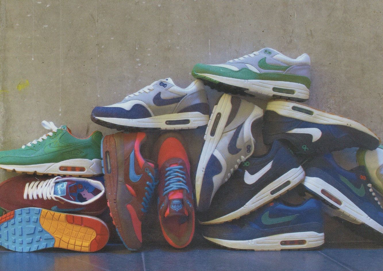 Nike Magic Balancing Stack Of 2005 Running Shoes Trainers Postcard