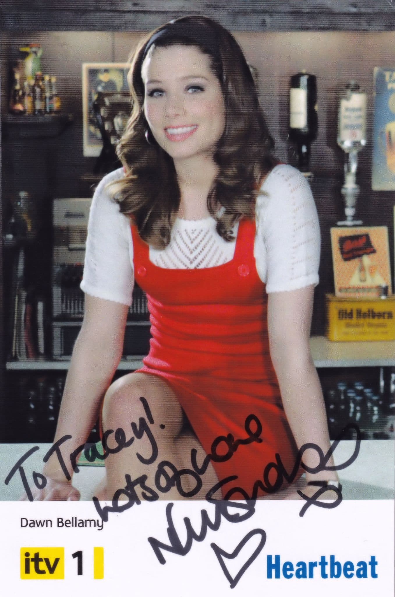 Nikki Sanderson as Dawn Bellamy Heartbeat ITV Hand Signed Cast Card Photo
