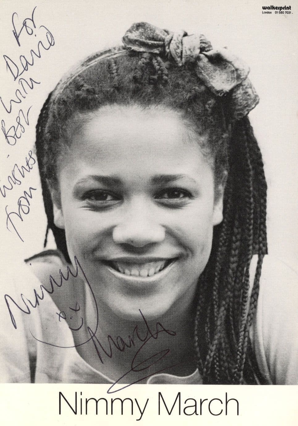 Nimmy March Star Cops Albion Market Hand Signed Photo