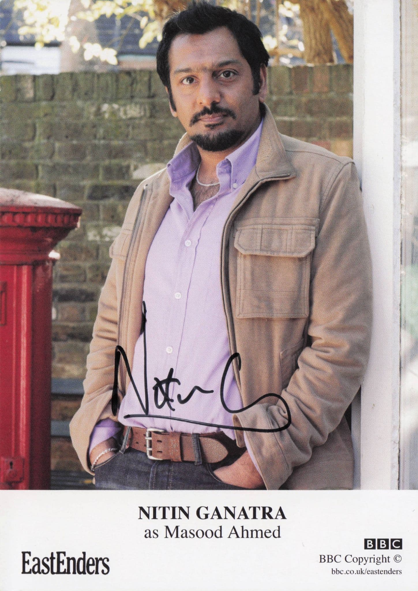 Nitin Ganatra as Masood Ahmed Eastenders Hand Signed Cast Photo