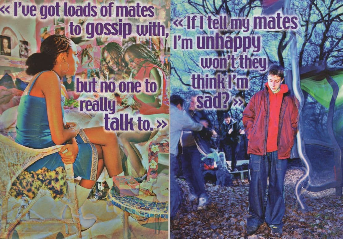 No Friends Mates To Share Gossip Lonely 2x Advertising Postcard s