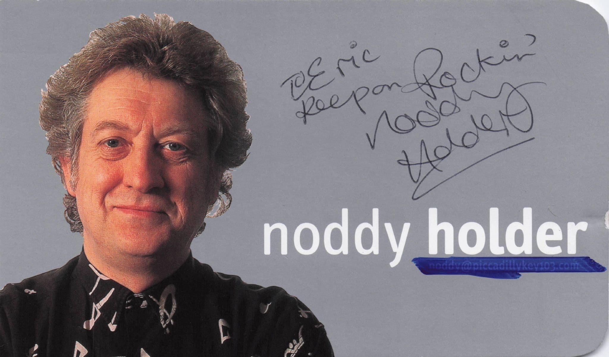 Noddy Holder Of Slade Merry Christmas Everybody Hand Signed Photo