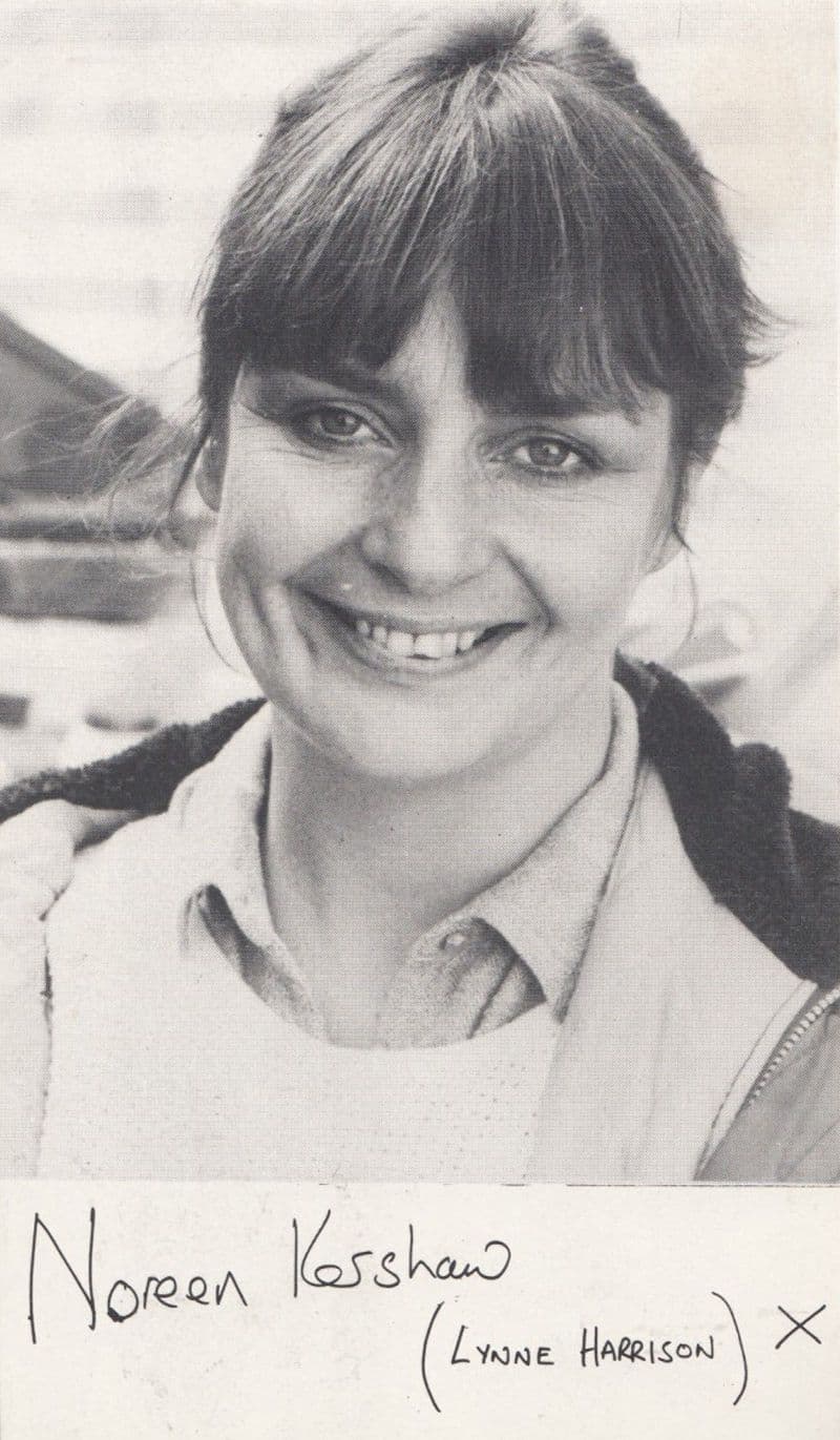 Noreen Kershaw as Lynne Harrison Albion Market Printed Signed Photo Cast Card