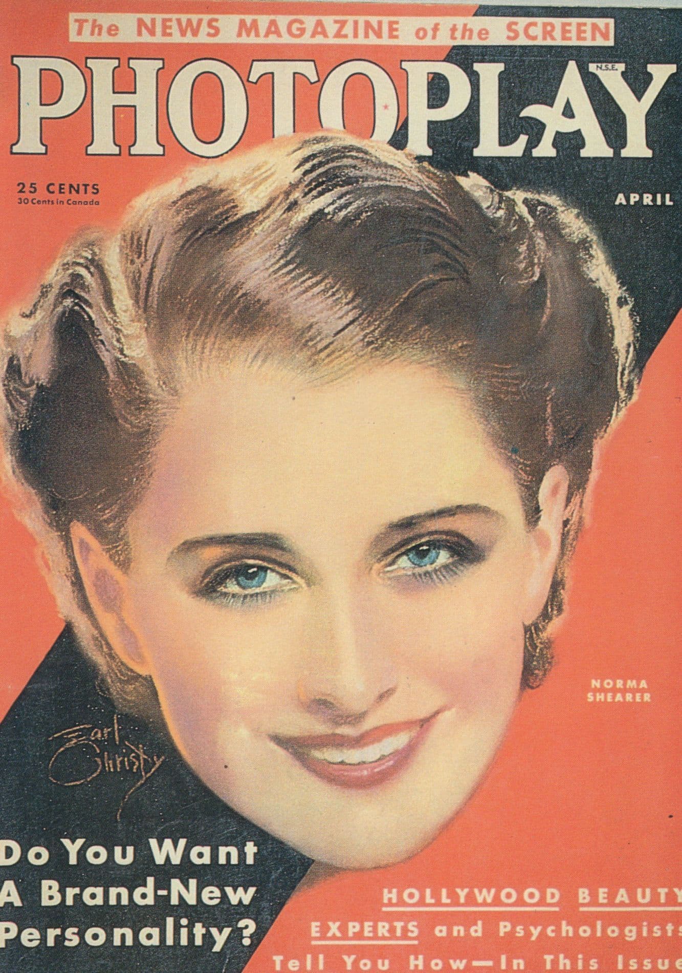 Norma Shearer Photoplay Hollywood Magazine Cover Postcard