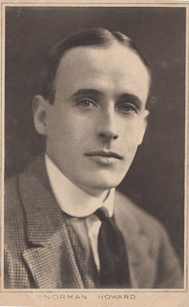 Norman Howard Actor Sepia Antique Photo Postcard