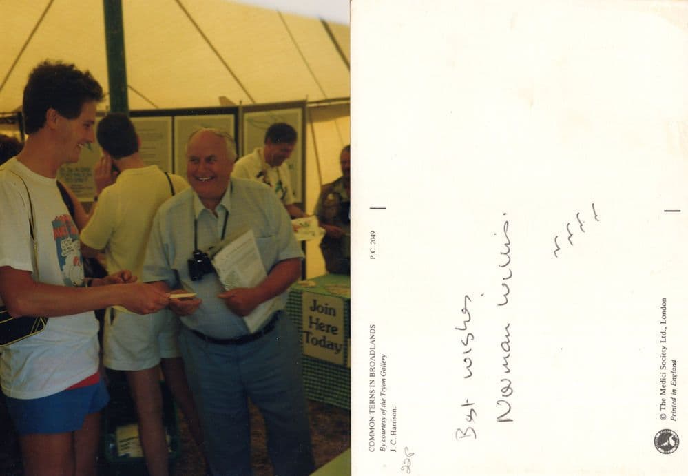 Norman Willis TUC Trade Union Secretary Hand Signed Painting Postcard & COA Photo