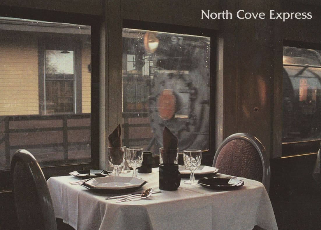North Cove Express Dining Carriage Essex Connecticut USA Train Postcard