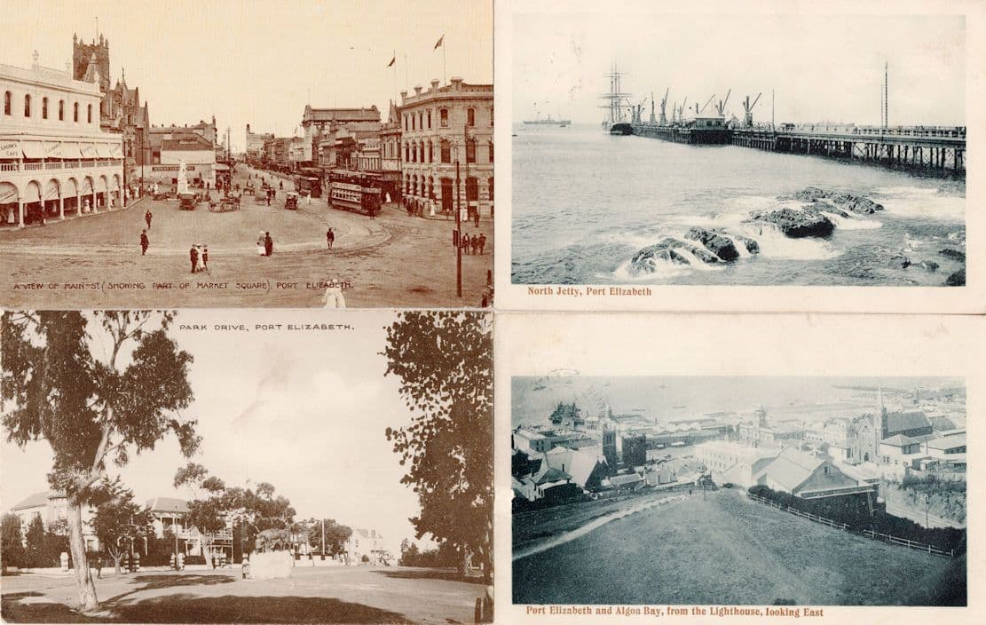 North Jetty Port Elizabeth Algoa Bay South Africa 3x Old Postcard s