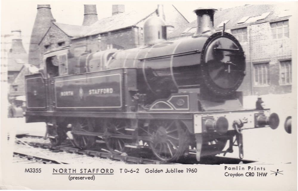 North Stafford T0-6-2 Golden Jubilee Train 1960 Railway Postcard