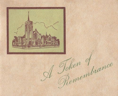 Northampton Methodist Church Womens Social Circle 1900s Remembrance Card
