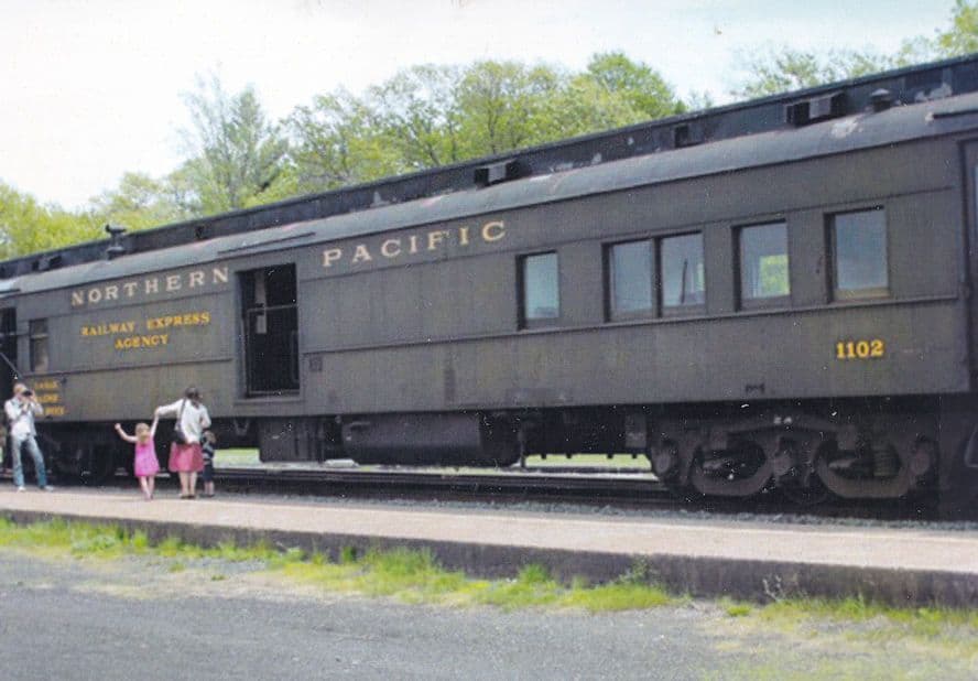Northern Pacific Triple Combine Minnesota USA Railway Museum Postcard