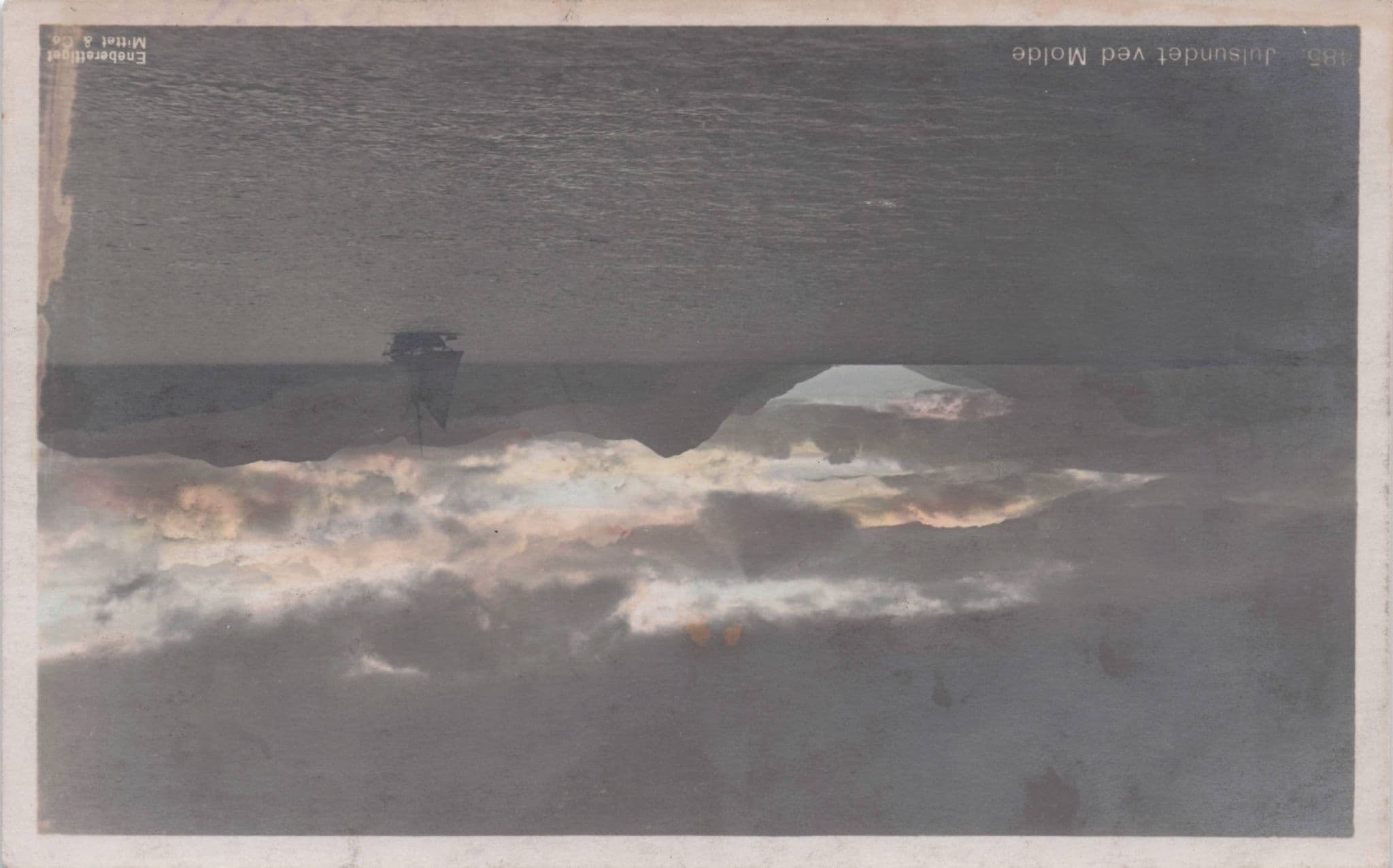 Norwegen Allgemein Norge Julsundet ved Molde Norway Old Postcard