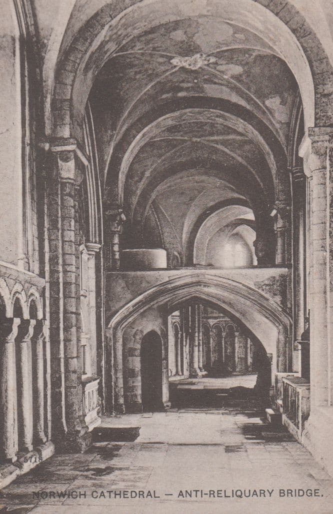 Norwich Cathedral. Anti Reliquary Bridge Old Postcard
