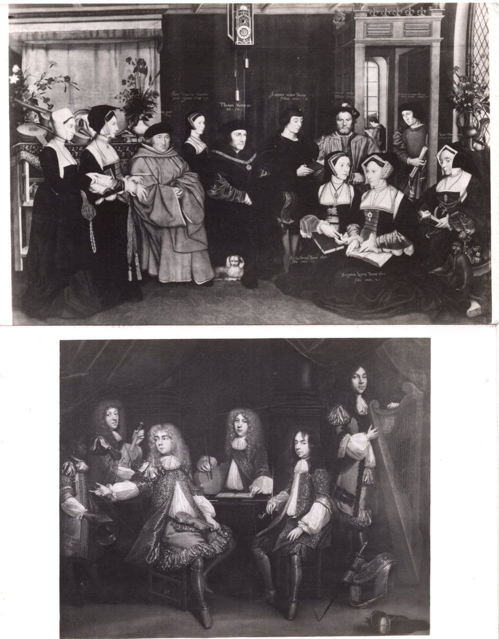 Nostell Priory Family Group Yorkshire 2x Real Photo Old Postcard s