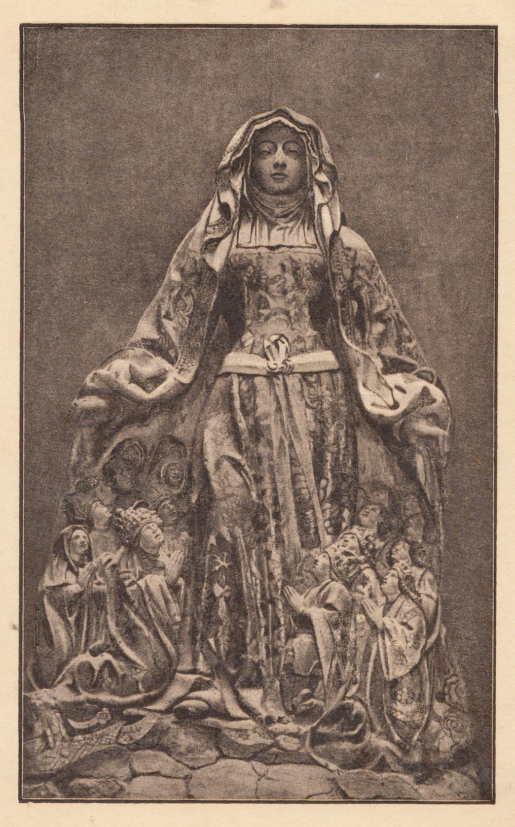 Notre Dame De Bon Secours Mansuy Gauvian Statue French Religious Postcard