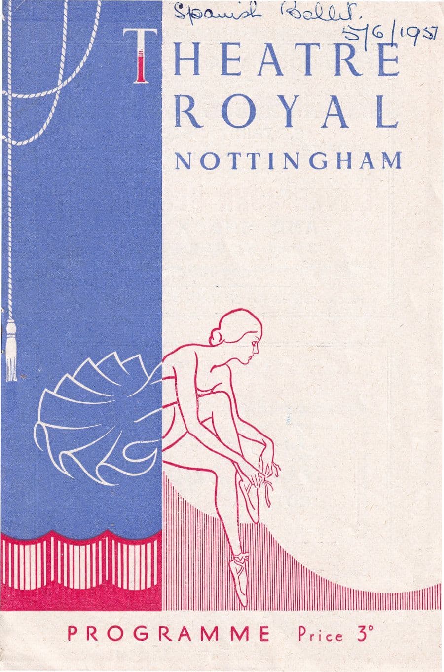 Nottingham Spanish Ballet Teresa & Luisillo 1950s Theatre Programme