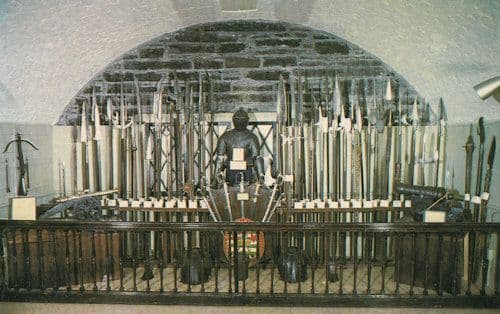 Nova Scotia Army Museum Medieval Weapons Room Canada Postcard
