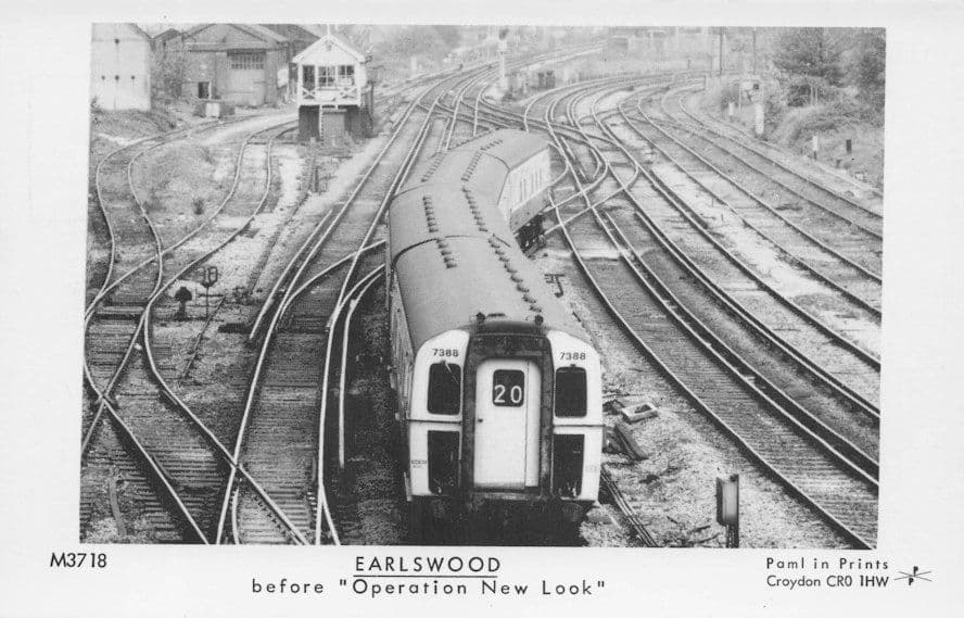 Number 20 Old Train at Earlswood Station Pamlin Prints Railway RPC Postcard